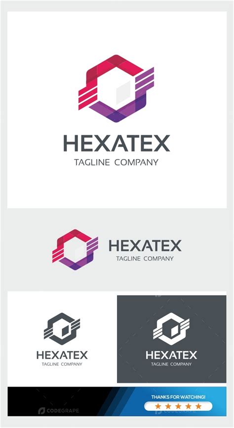 Hexagon Logo Template - Prints | CodeGrape