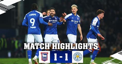 Résultat Ipswich - Leicester (1-1) la 24e journée de League ...