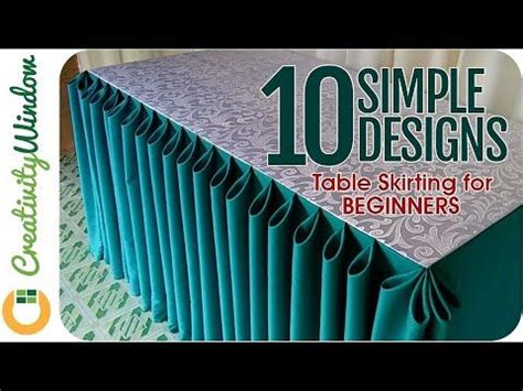 10 Simple Table Skirting Styles for Beginners - YouTube | Simple table ...