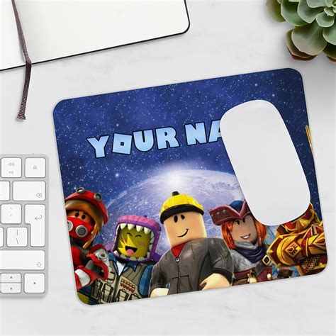 Personalised Roblox Mouse Pad With Name Mat Cool Gaming | Etsy