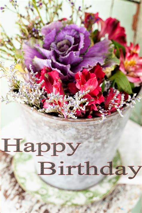 Pin by Kathy Light on Let's Celebrate | Happy birthday flower, Happy birthday flower cake ...