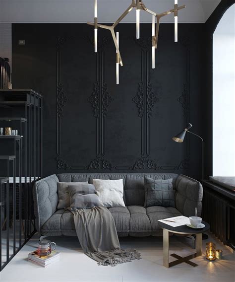 28 Black Wall Interior Paint Ideas