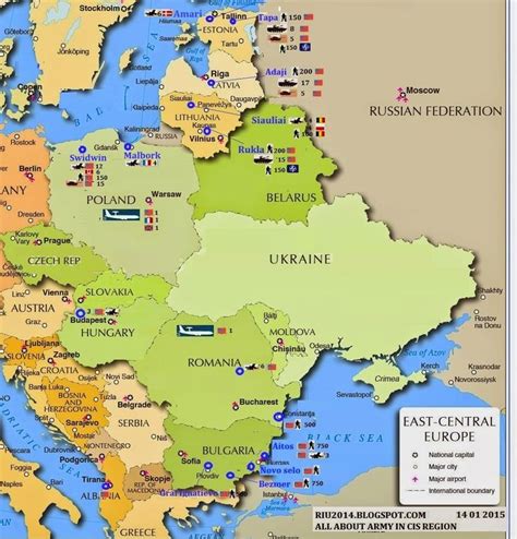 Armed Forces in Eurasia : NATO bases in East Europe | East europe ...