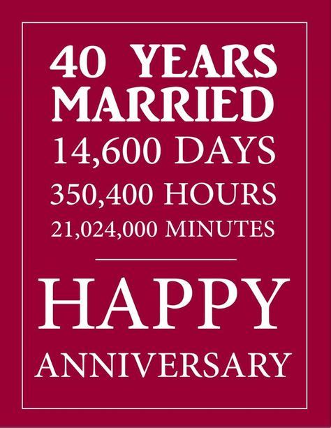 40th-anniversary.jpg 800×1,035 pixels (With images) | Happy anniversary, 40th anniversary ...