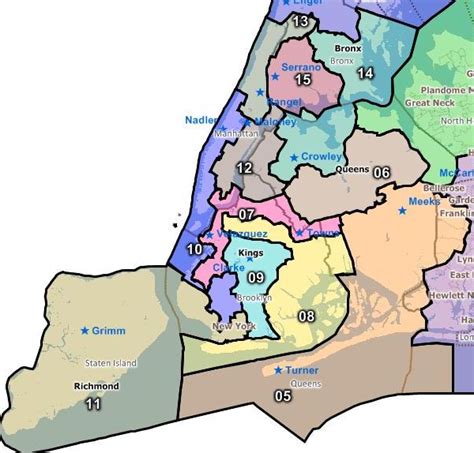 NYC Congressional Districts Prior to 2016 Election : r/MapPorn