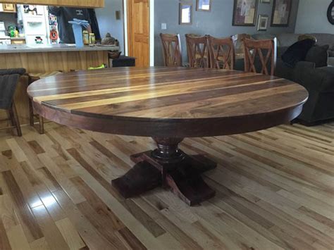 Round Black Walnut Table | Farmhouse Furniture | Knoxville