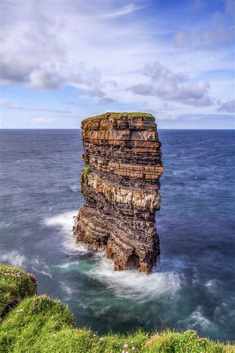 Dun Briste sea-stack, Downpatrick Head, Co Mayo, Ireland Photograph by Adrian Hendroff | Fine ...