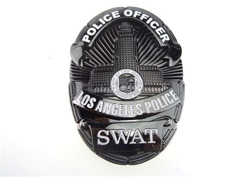 2017 Us Los Angeles Police Officer Swat Police Badge Props Collection Badge From Militariasports ...