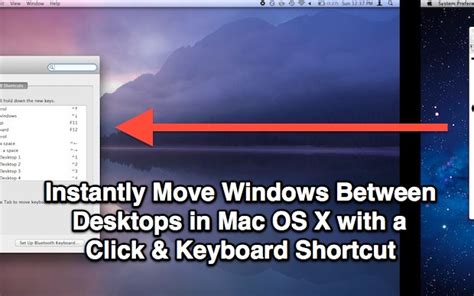 Move Windows Between Desktops in Mac OS X With a Click & Keyboard Shortcut