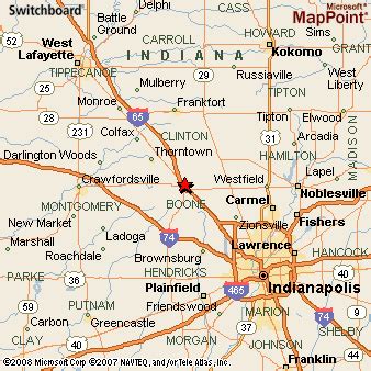 Where is Lebanon, Indiana? see area map & more