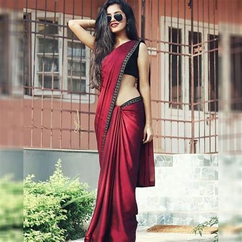 Maroon Soft Silk Bollywood Saree Black Choli Blouse Sari | Etsy in 2020 | Satin saree, Fancy ...