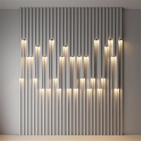 Wall Decorate Light - 3D Model for VRay, Corona