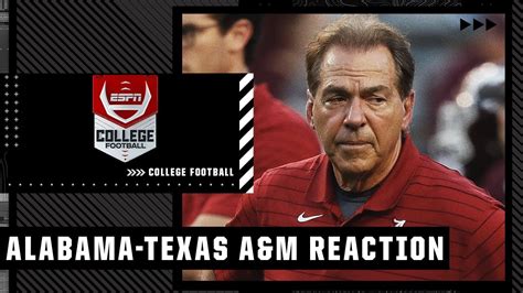 Reaction to Alabama’s loss to Texas A&M | ESPN College Football - Win ...