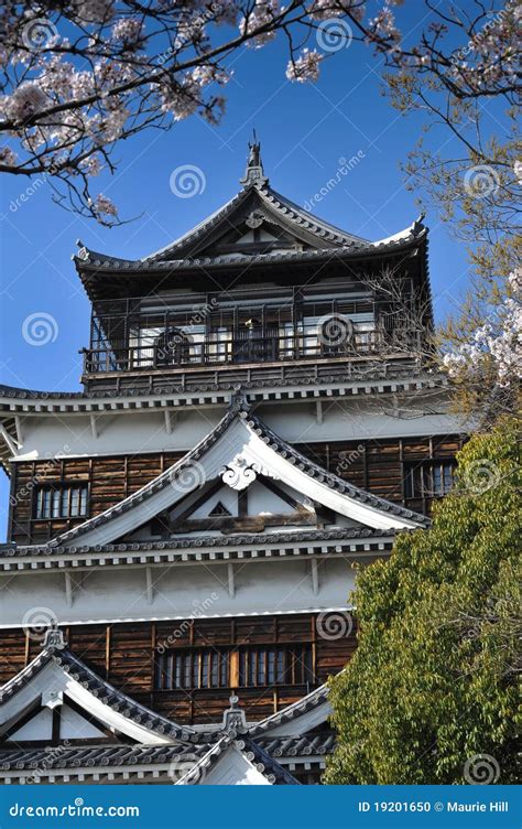 Hiroshima Castle stock photo. Image of tower, architecture - 19201650