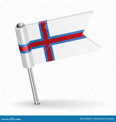 Faroe Islands Flag Map Pointer Layout. Vector Illustration. Stock Vector - Illustration of draw ...