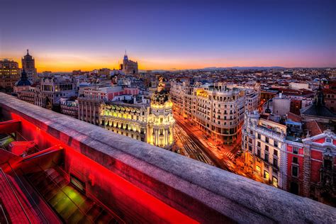 Sunset in Madrid by Gen Vagula