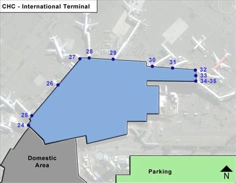 Christchurch Airport Intl Terminal Map & Guide