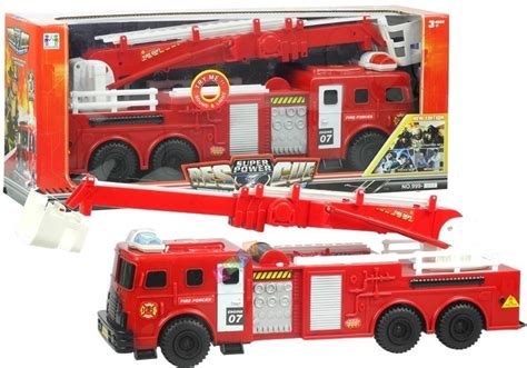 Fire Truck Toy with Moving Ladder - Fire Rescue Set for Children