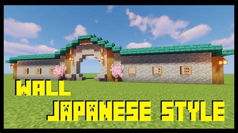 Minecraft Japanese Wall