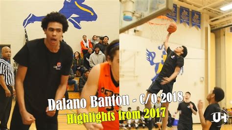 Dalano Banton - C/O 2018 | Highlights from 2017 - YouTube