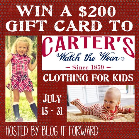 $200 Carter's Gift Card Giveaway - The PennyWiseMama