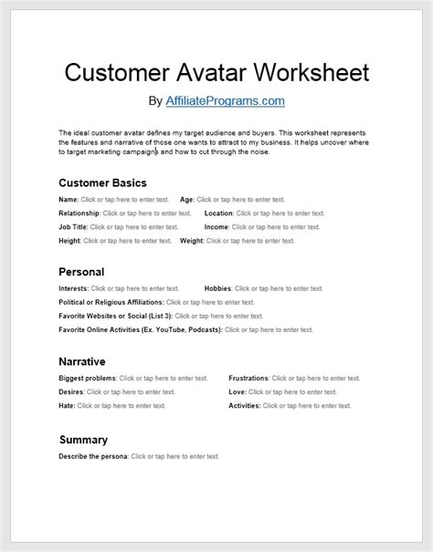 How to Create an Ideal Customer Avatar (Template and Checklist)