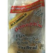 Joseph's Pita Bread, Whole Wheat Flour: Calories, Nutrition Analysis & More | Fooducate