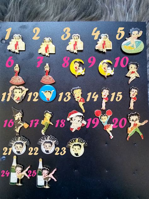 Huge Variety of Vintage Betty Boop Pins: Betty & Bimbo - Etsy