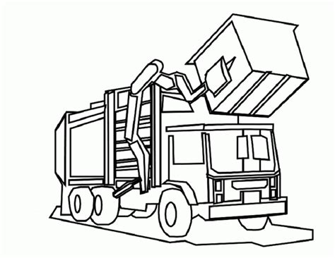 Garbage Truck Coloring Pages - Coloring Home