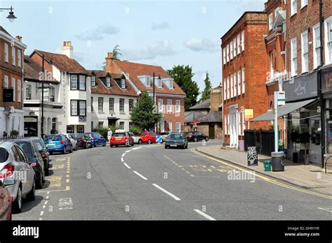 Town centre of Chertsey Surrey UK Stock Photo: 113910491 - Alamy