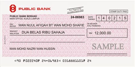 Gambar Cheque Writing Printing Software Malaysia Banks Printed Ambank Contoh Gambar di Rebanas ...