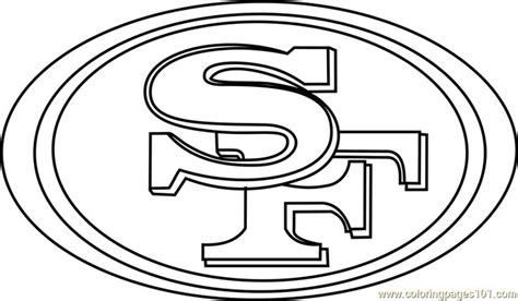 San Francisco 49ers Logo Coloring Page