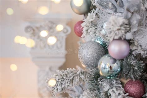 Christmas, Xmas, New Year Pink and Turquoise Fur-tree Decoration with ...