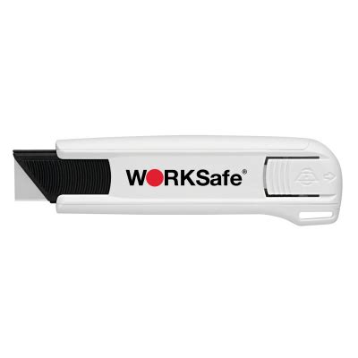 MARTOR SECUNORM 175 IN WHITE COLOR, FITTED BLADE: 45, WITH WORKSAFE LOGO VERSION