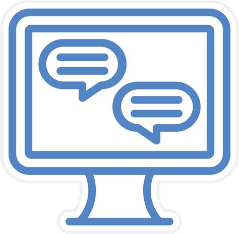 Live Chat Vector Icon Style 22703062 Vector Art at Vecteezy