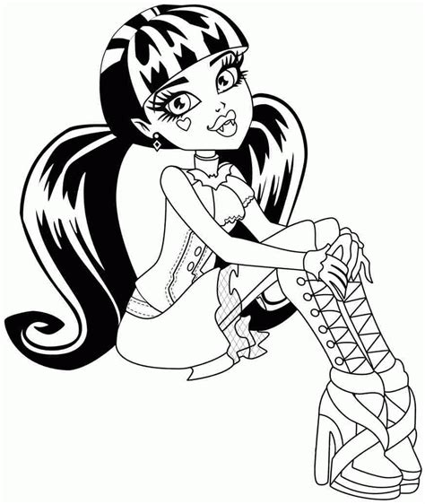 Monster High Coloring Pages Pdf - Coloring Home