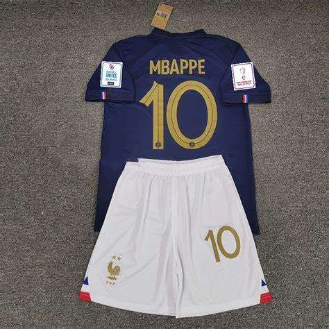 Youth Mbappé Jersey Kits 2022 World Cup France Soccer Jersey - Etsy