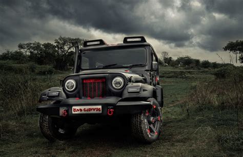 Modified Old-Gen Mahindra Thar ‘Black Hawk’ Looks Dapper