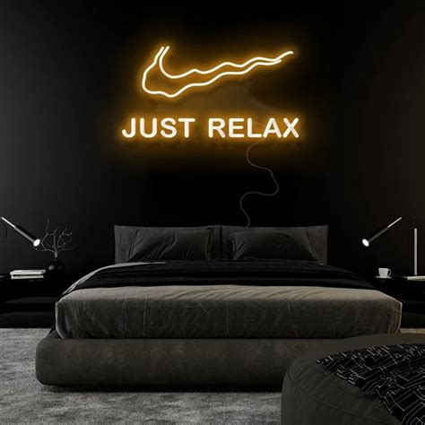 Just Relax Neon Sign Bedroom Decoration Wall ArtLED neon | Etsy