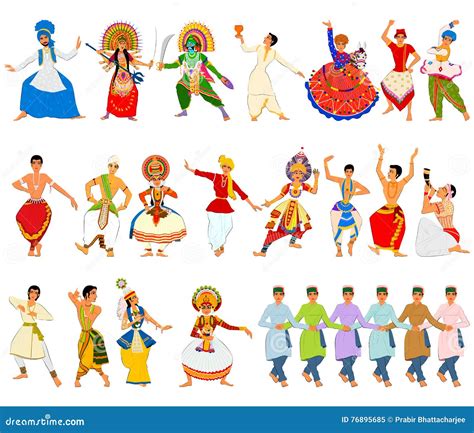 Folk Dance India Stock Illustrations – 3,338 Folk Dance India Stock ...