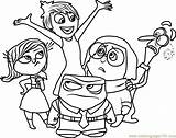 Inside Out Characters Coloring Pages sketch template