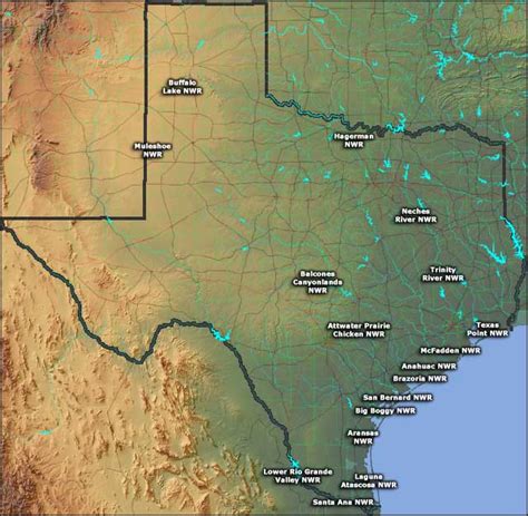 National Wildlife Refuges in Texas