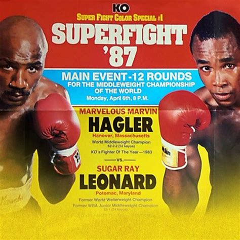 Top Rank Classics: Marvin Hagler vs Sugar Ray Leonard April 6th, 1987 ...