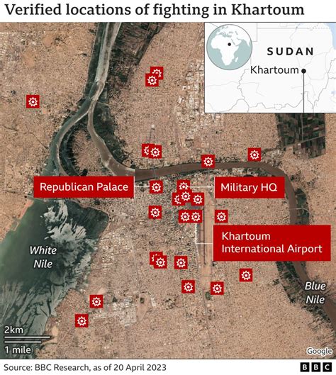 Sudan fighting: Khartoum violence mapped as civilians flee city – TLC ...