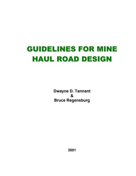 Haul road design | PPT