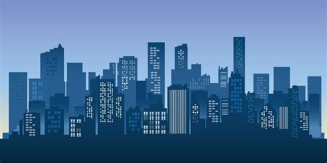 City Silhouette Vector Art, Icons, and Graphics for Free Download