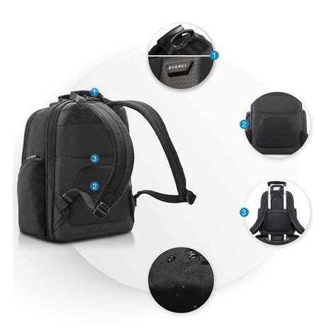 Everki Versa 2 Premium Laptop Backpack Black Bags and Sleeves EKP127B ...