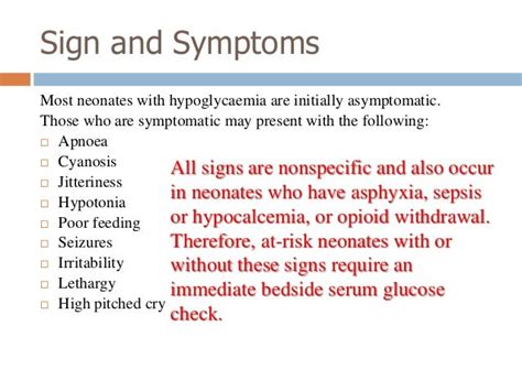 Neonatal hypoglycemia