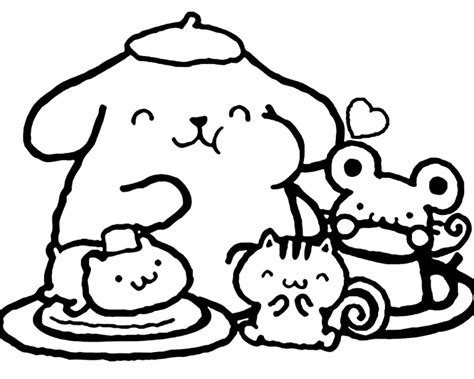 Pompompurin Free Printable Coloring Page - Free Printable Coloring Pages for Kids