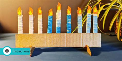 Hanukkah Menorah Lights | Hanukkah Crafts (teacher made)